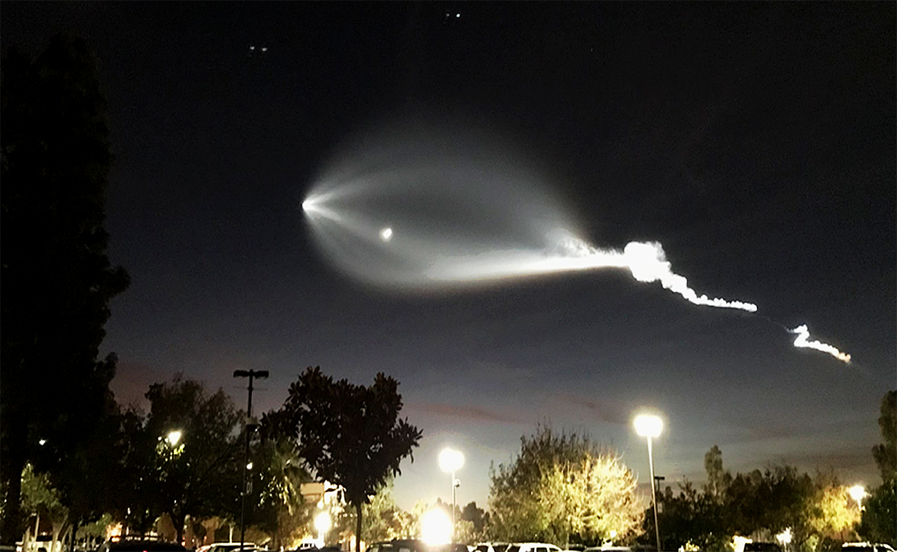 Fue un cohete lanzado por la NASA lo que se vislumbró en el cielo