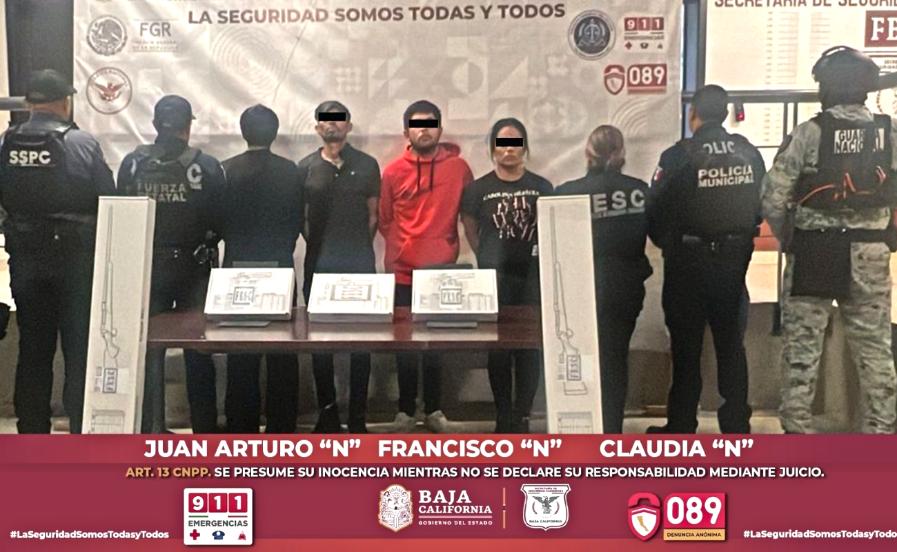 Desarticulan célula delictiva y aseguran armamento en Tijuana