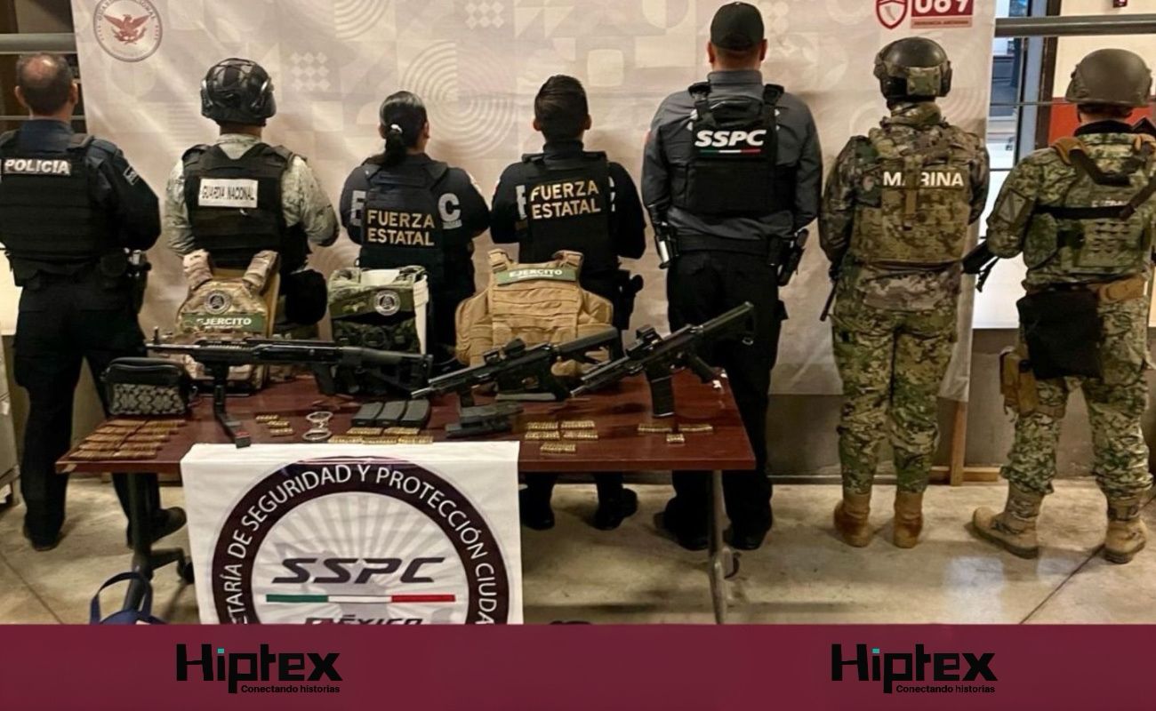 Aseguran armas largas y equipo táctico en dos operativos en Tijuana