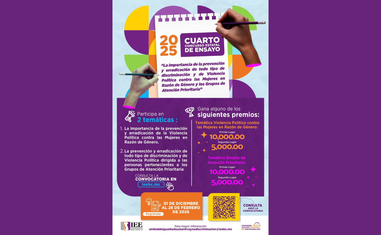 Hay premios de hasta 10 mil pesos por temática, además de reconocimiento y constancia de participación.