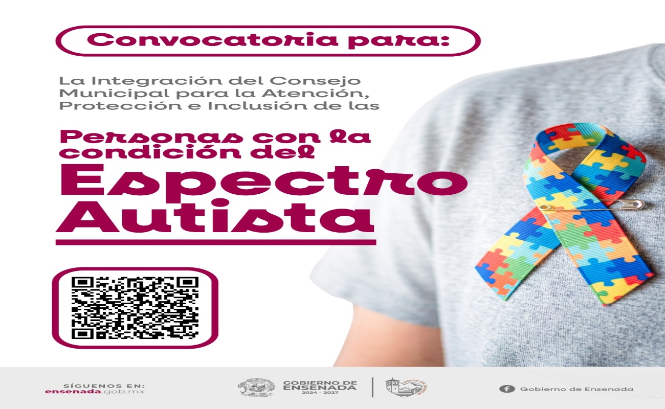 Convoca Gobierno de Ensenada a integrar el Consejo Municipal de atención a personas con Espectro Autista