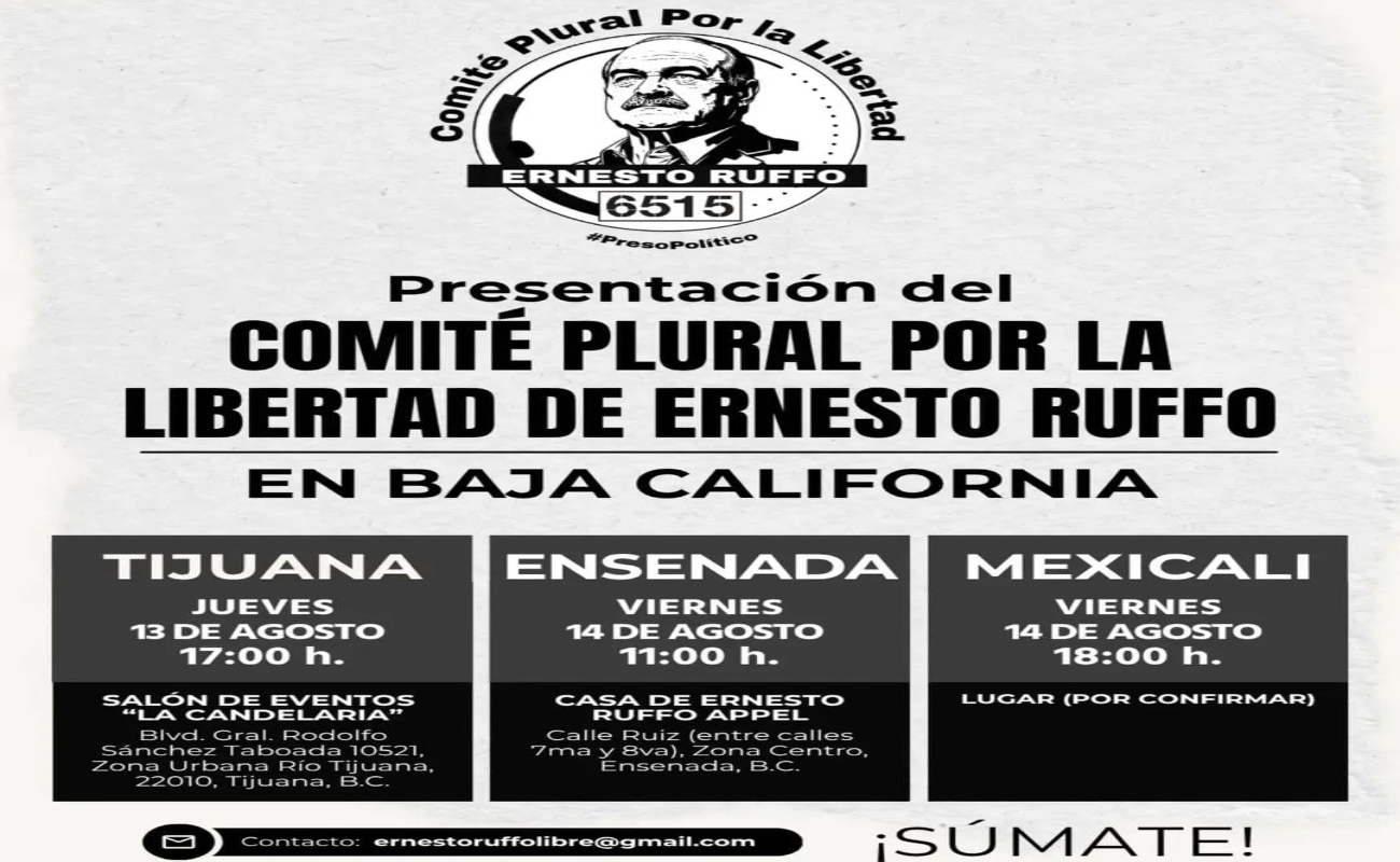 Presentarán en BC, Comité para liberar a Ernesto Ruffo, acusado de huachicol fiscal