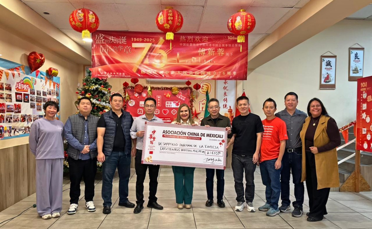 Se suma Asociación China de Mexicali a Cenas Navideñas del DIF