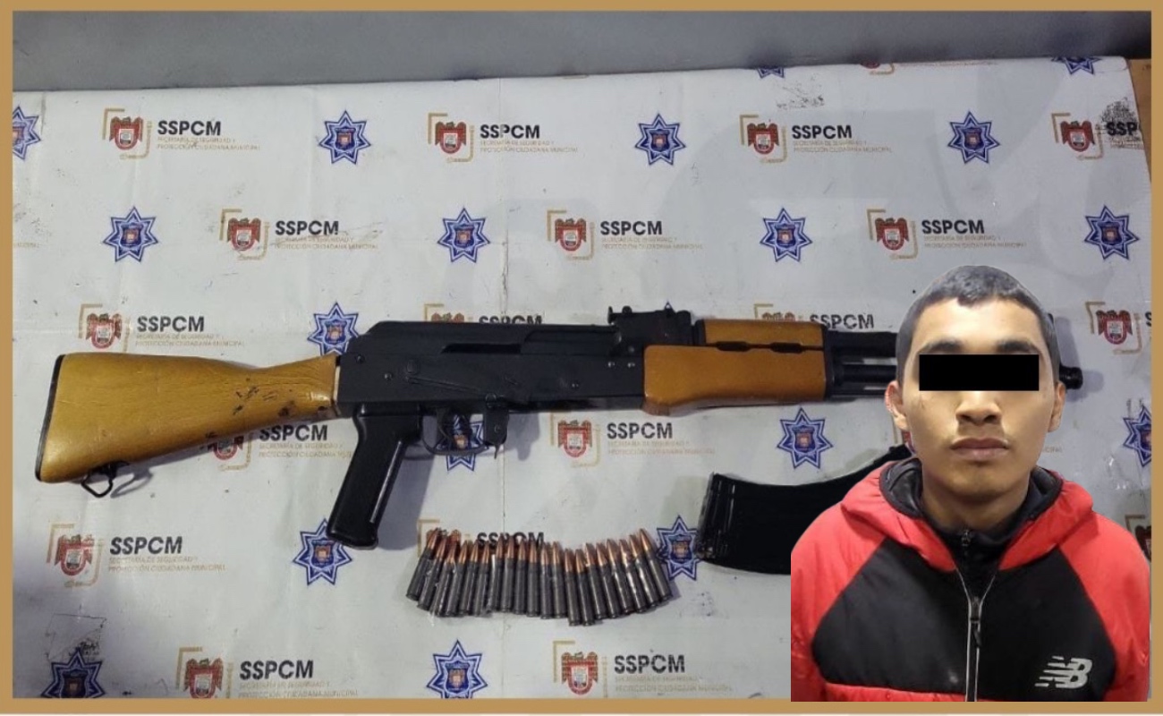 Asegura Policía Municipal de Tijuana a persona en posesión de un arma larga
