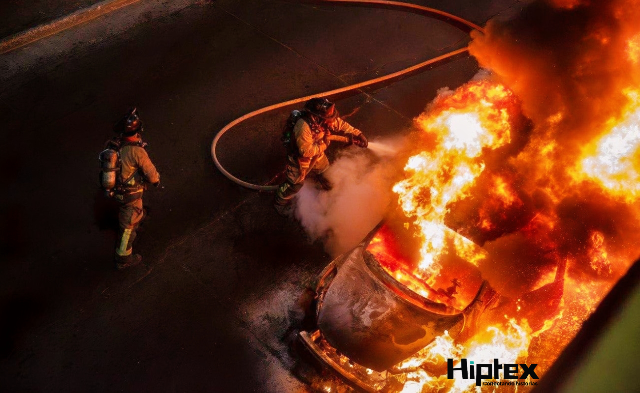Cierre parcial y temporal por incendio de vehículo en la Ready Lane