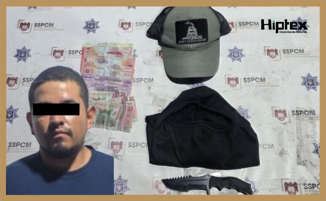 El detenido fue puesto a disposición de la Fiscalía General del Estado para la integración de la carpeta de investigación correspondiente.