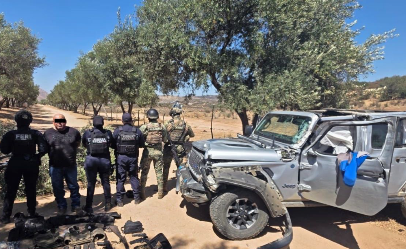 Cae “El Checo”, con armamento, droga y vehículo robado en Tecate