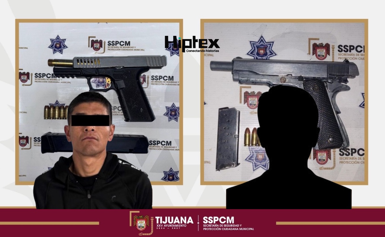 Asegura Policía Municipal a menor de edad en posesión de arma de fuego