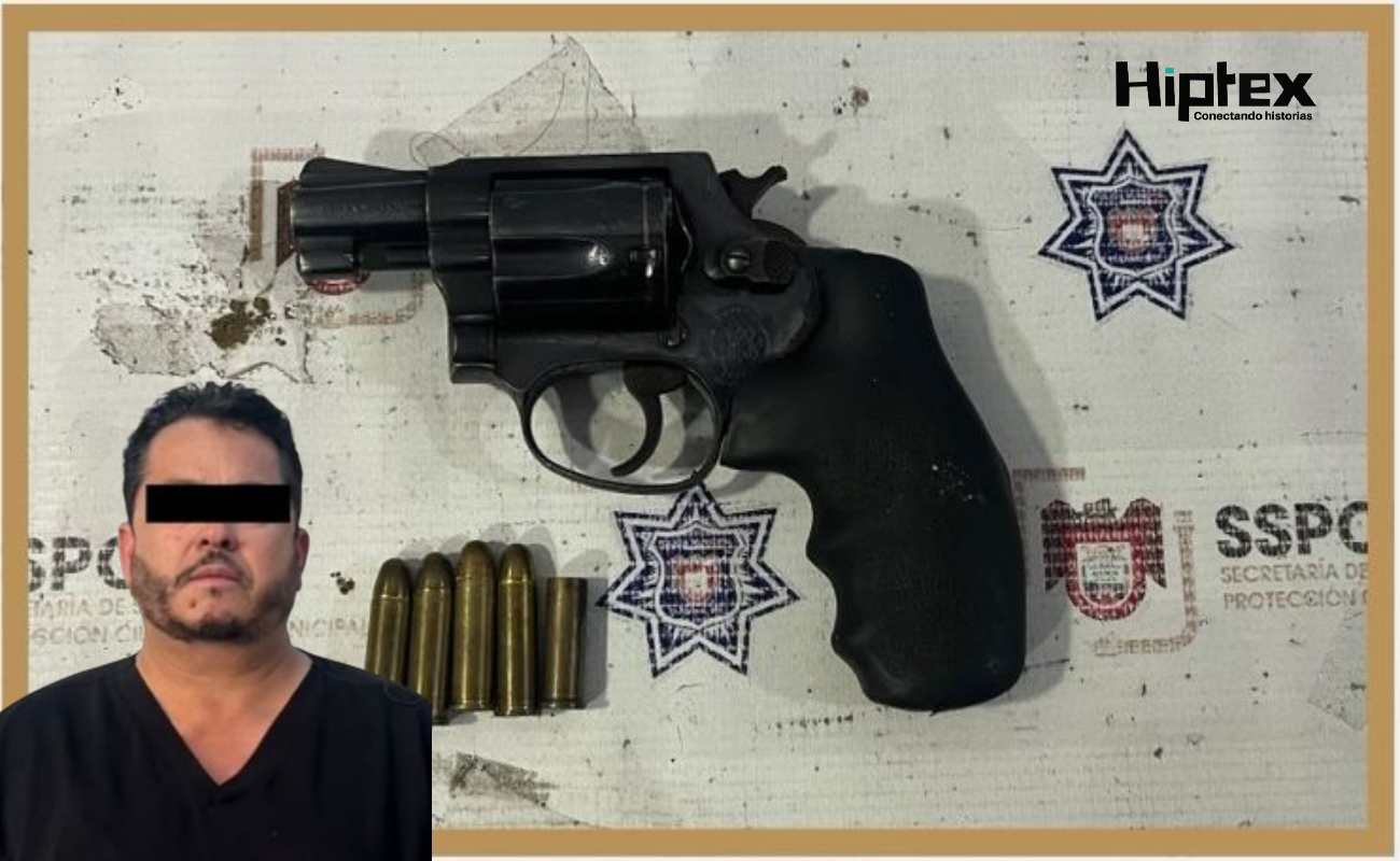 Detiene Policía Municipal a presunto responsable de disparar arma de fuego