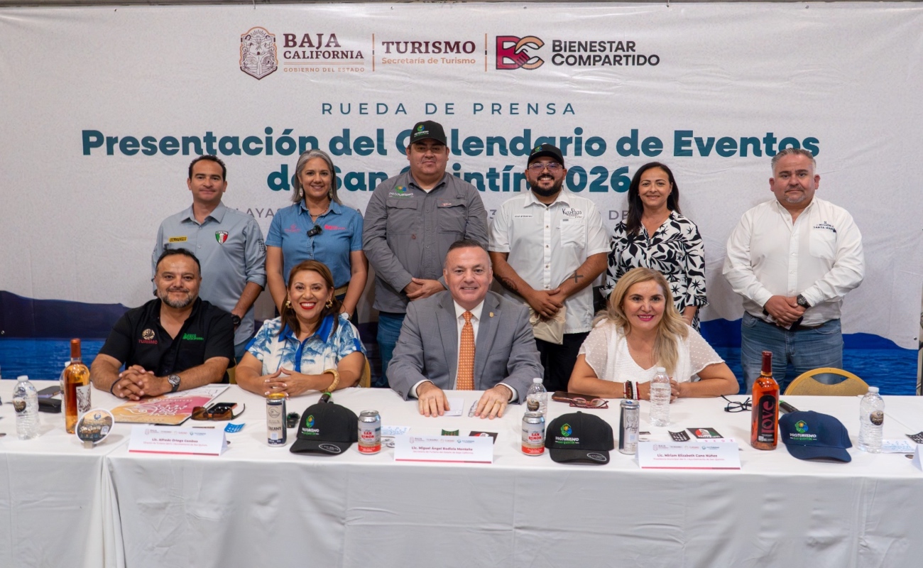 Presenta Secretaría de Turismo, calendario de eventos para fortalecer la vocación turística de San Quintín