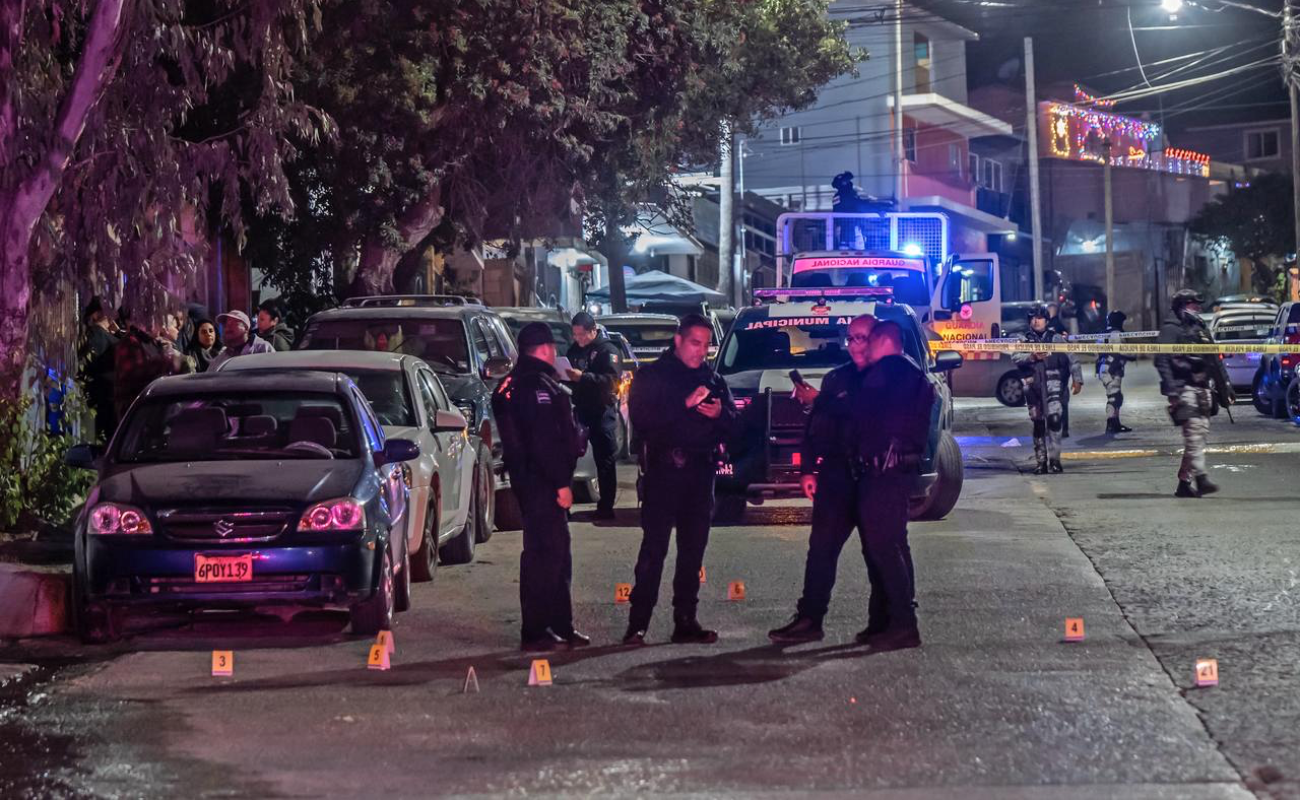 En la zona se localizaron al menos 10 indicios balísticos.