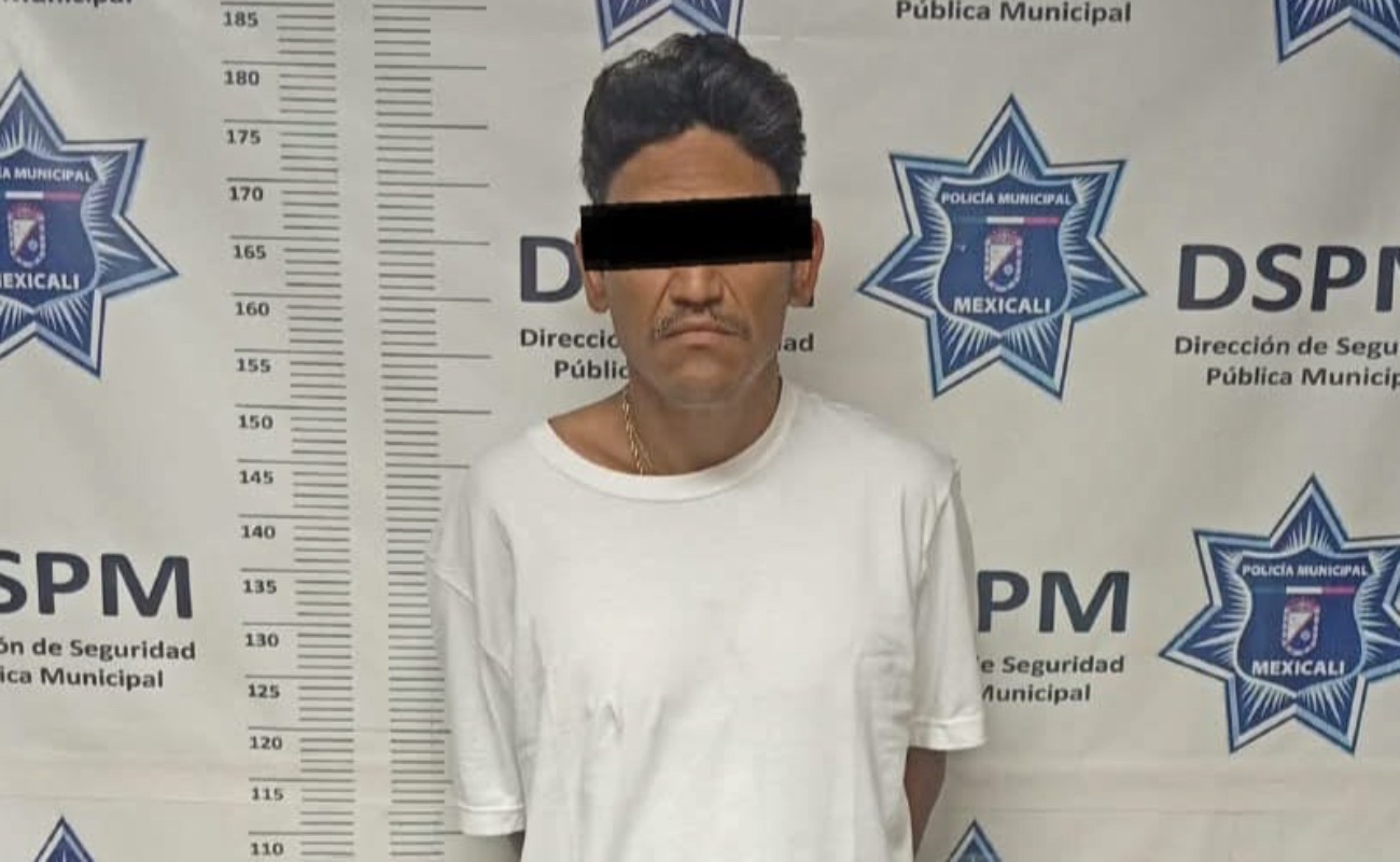 Policía Municipal captura con droga a sujeto presuntamente involucrado en diversos robos de la colonia primera sección