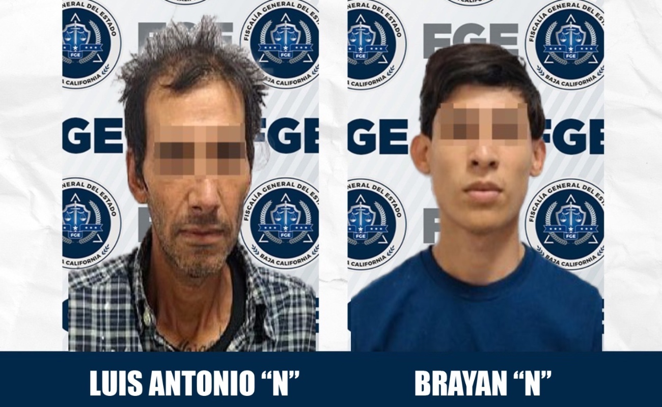La Fiscalía Regional de Mexicali obtuvo prisión preventiva para Luis Antonio “N” y Brayan “N” por robo calificado.