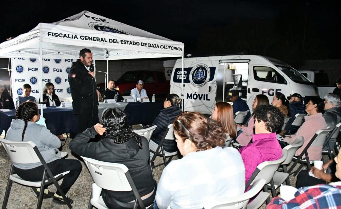 La Fiscalía General del Estado de Baja California fortaleció su vínculo con la comunidad del Ejido Nueva Odisea a través del programa “Fiscal Enlace Contigo”.