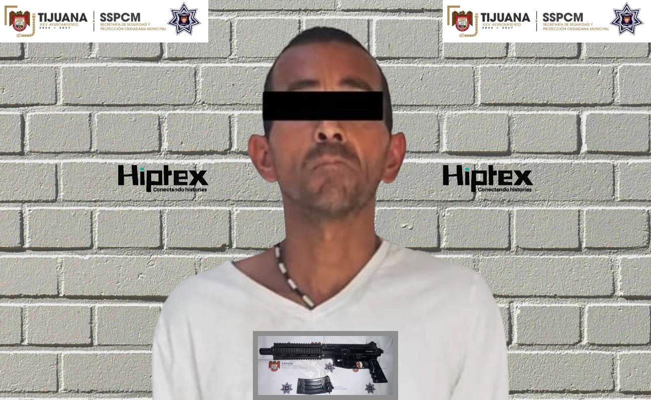 Entró sin permiso y armado con un rifle de utilería a un predio: fue detenido