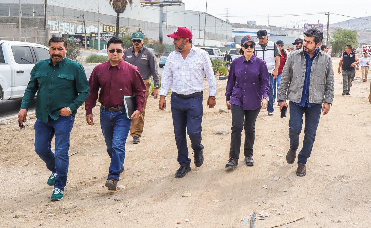 Realizaron autoridades recorrido preventivo en Canalización del Río Tijuana