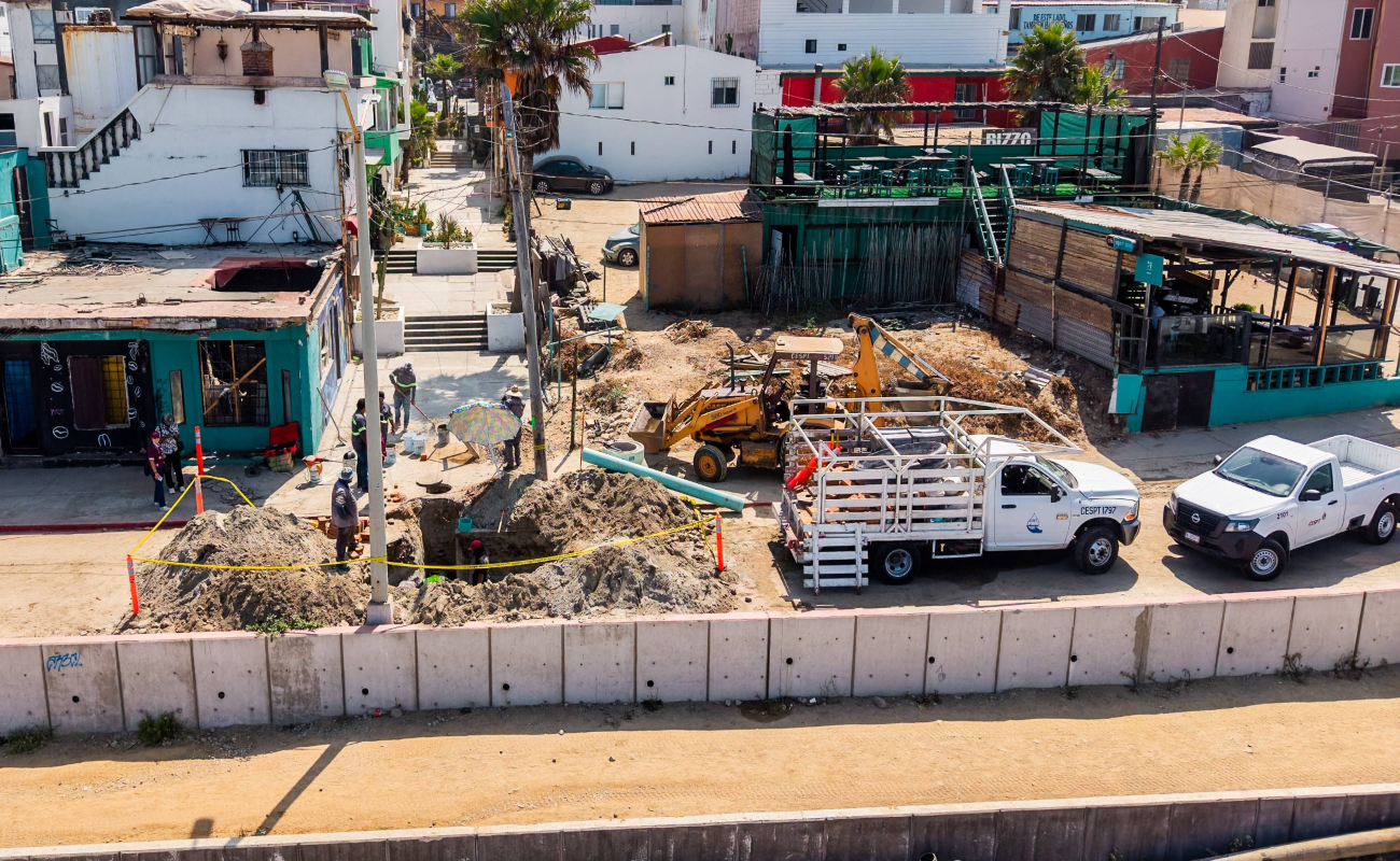 Amplía CESPT obras de renovación sanitaria en el Paseo Costero de Playas de Tijuana