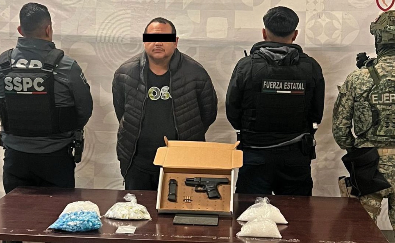 Cae “El Jeck” en posesión de droga y arma de fuego