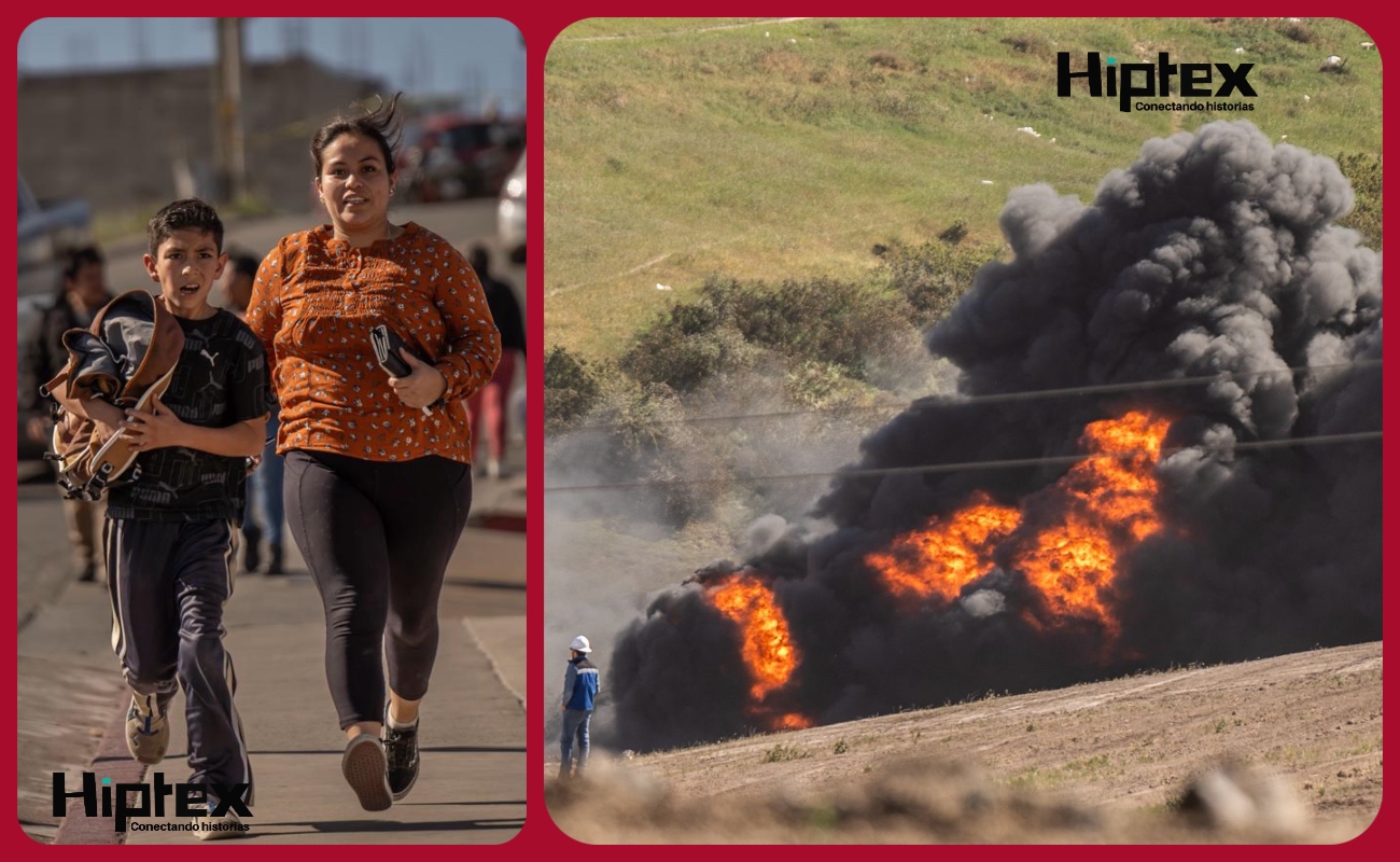 Explosión de ducto de Pemex en Playas de Rosarito provoca fuerte incendio y evacuación en Villas de Costa Rica