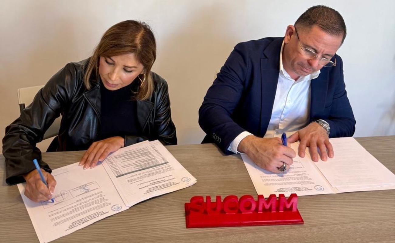 Firman convenio de colaboración.