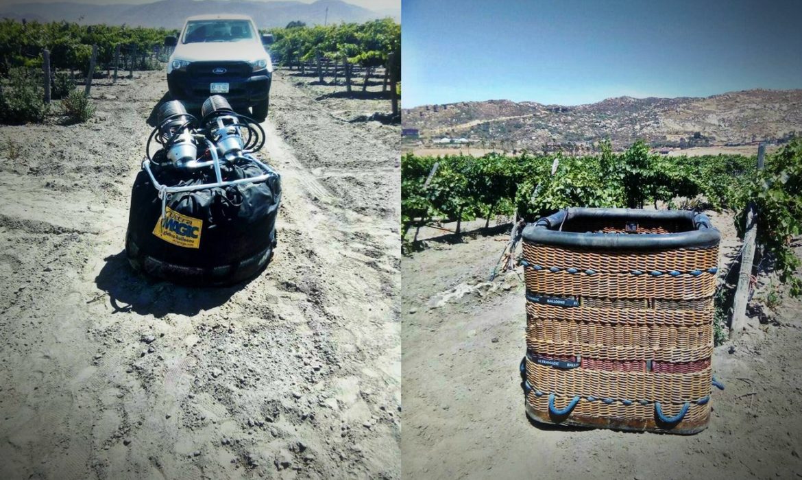 Sin pagar daños ni lesiones a reportera, globo aerostático deja de operar en Ruta del Vino