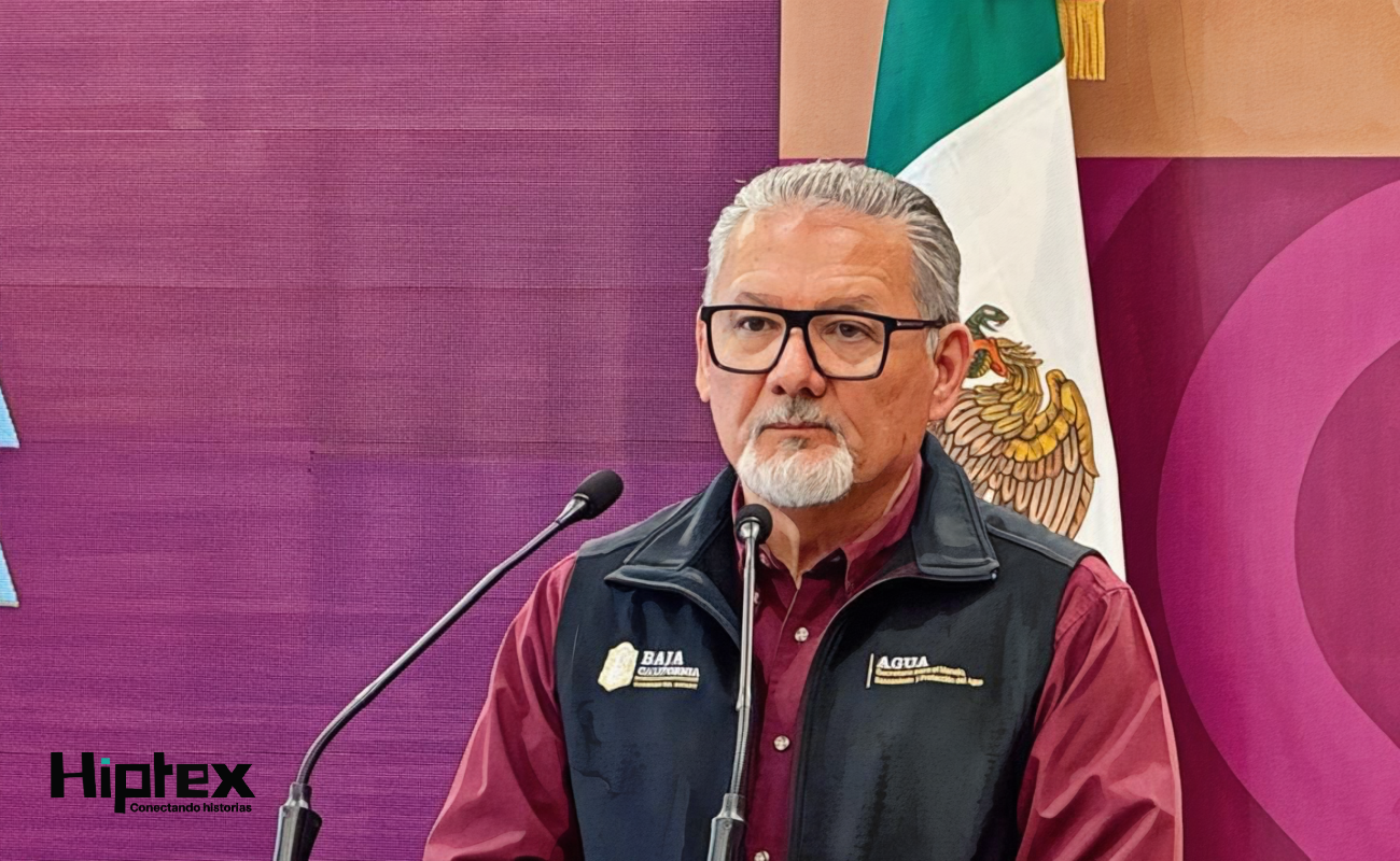 El Secretario del Agua, Víctor Daniel Amador Barragán.