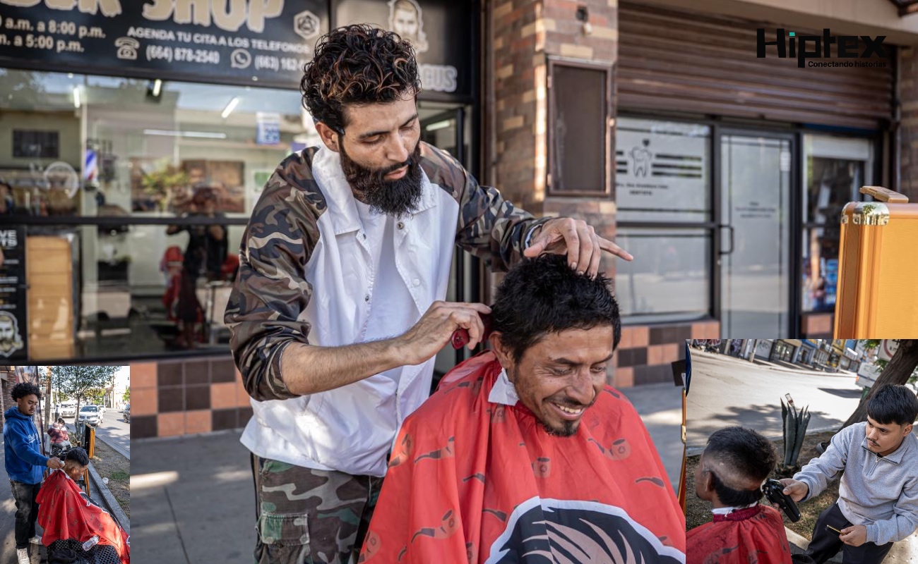 Con tijeras en mano y vocación de servicio, jóvenes barberos en Tijuana han decidido llevar su talento a donde más se necesita.
