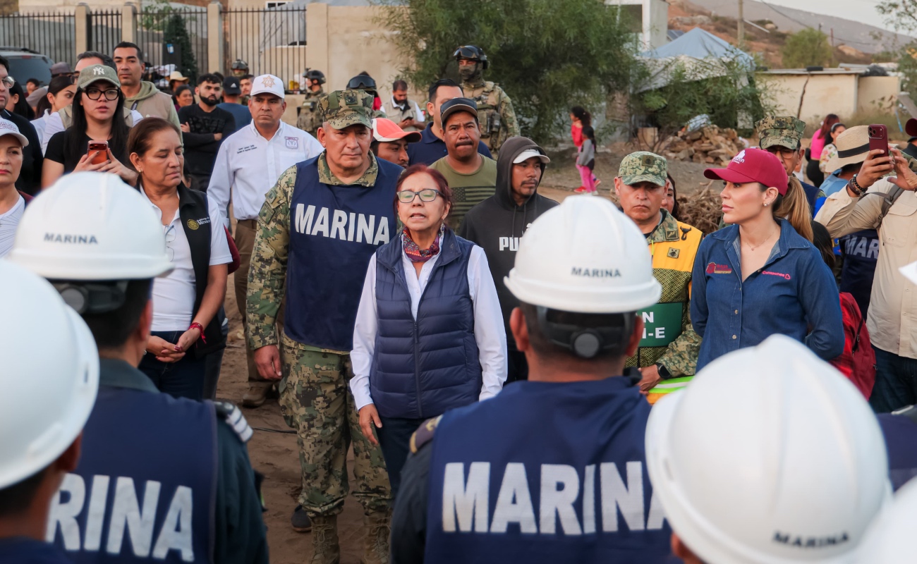 Establecen Gobiernos de México y Baja California, ruta de atención con asambleas para familias afectadas por lluvias