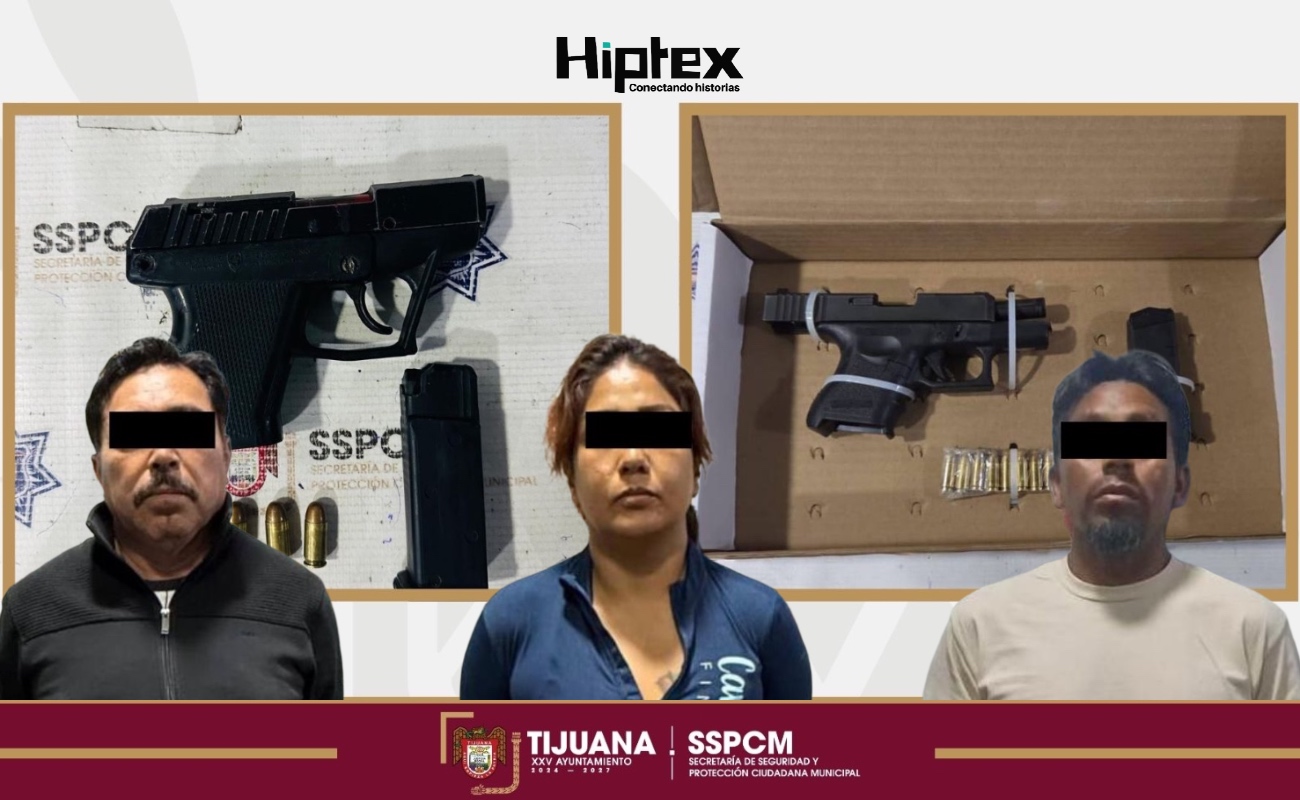 Los tres fueron puestos a disposición de la autoridad competente.