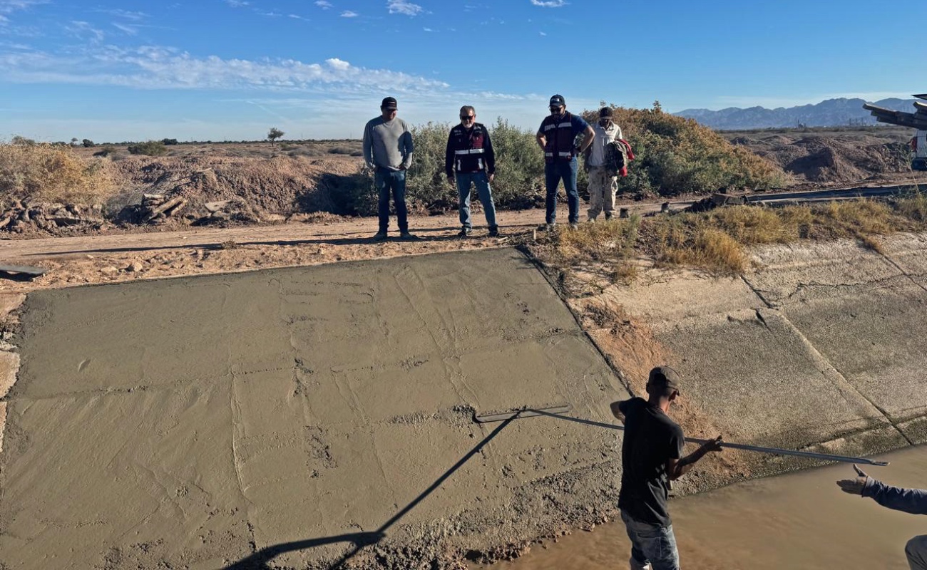 La Comisión Estatal del Agua realizó mantenimiento al Acueducto Río Colorado-Tijuana durante un paro programado de la CFE.