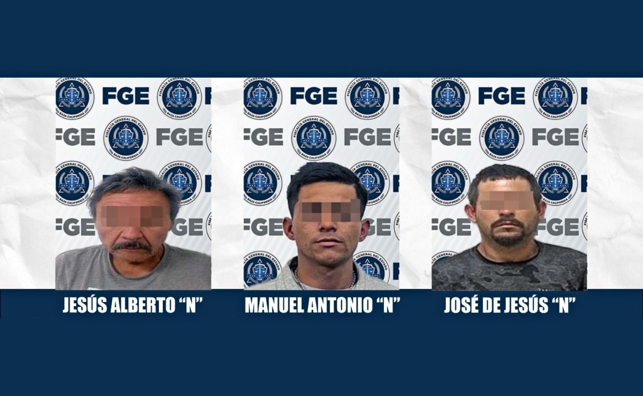 Fiscalía obtiene prisión preventiva en contra de tres hombres imputados por diversos delitos de robo