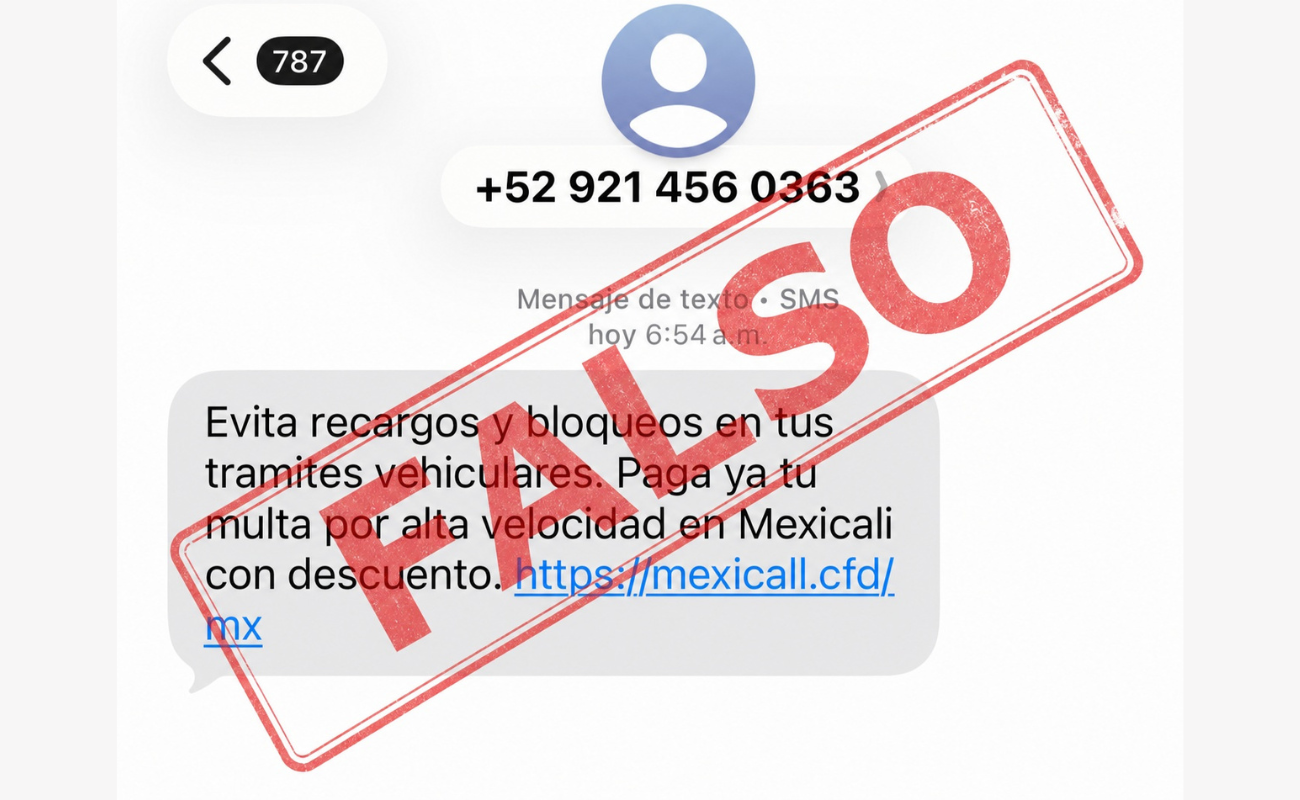 Gobierno de Mexicali alerta sobre estafa mediante mensajes de texto