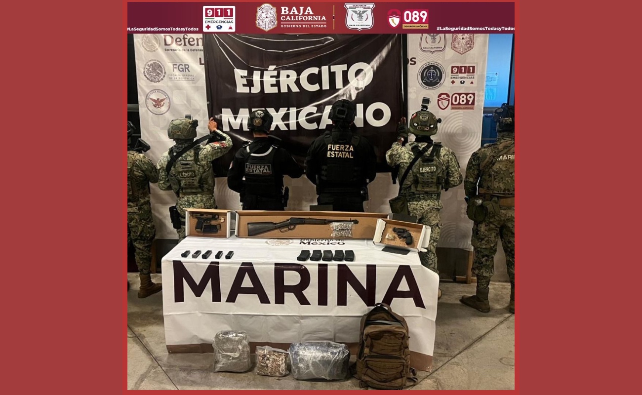Hallan miniarsenal y droga en camino a la Laguna Hanson