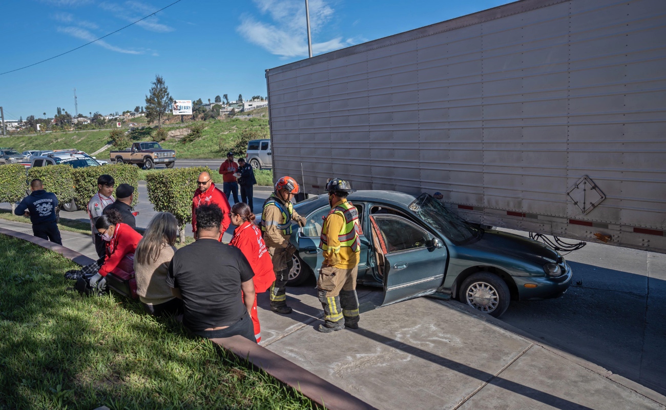 Ninguno de los afectados fue trasladado a un hospital.