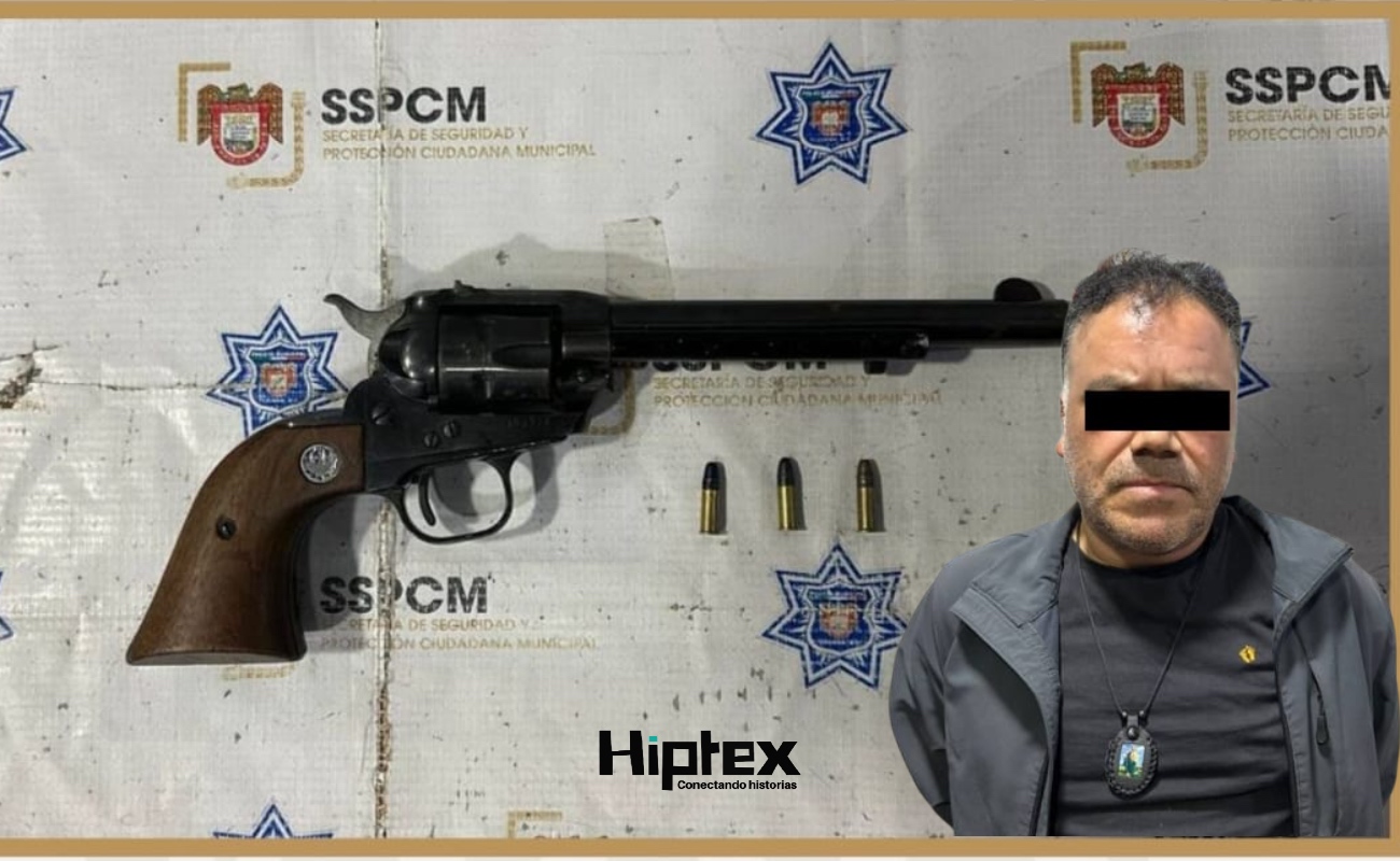 Portaba un arma de fuego tipo revólver, calibre .22, abastecida con tres cartuchos útiles.