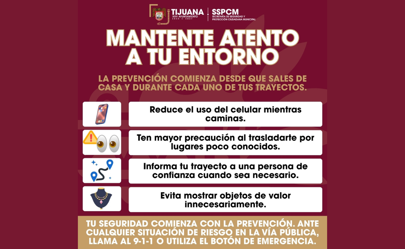 Fomenta la SSPCM la prevención para promover mayor seguridad al transitar por la vía pública