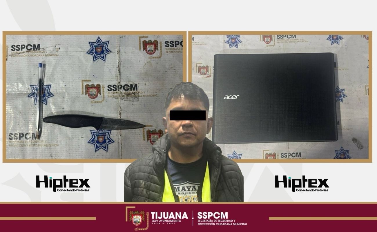 Detiene Policía Municipal de Tijuana a presunto responsable de robo con violencia en la colonia Miramar