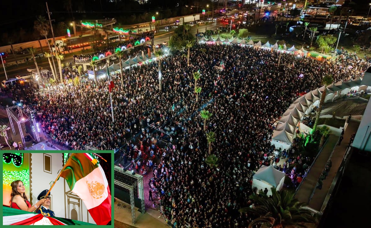 Da Claudia Agatón Grito de Independencia ante 8 mil ensenadenses