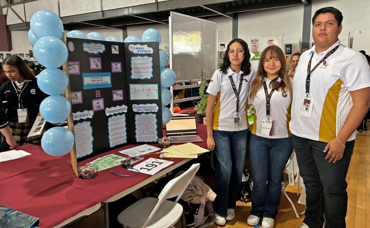 Estudiantes del CECyTE BC clasifican a la fase nacional de la Expociencias del Noroeste 2025
