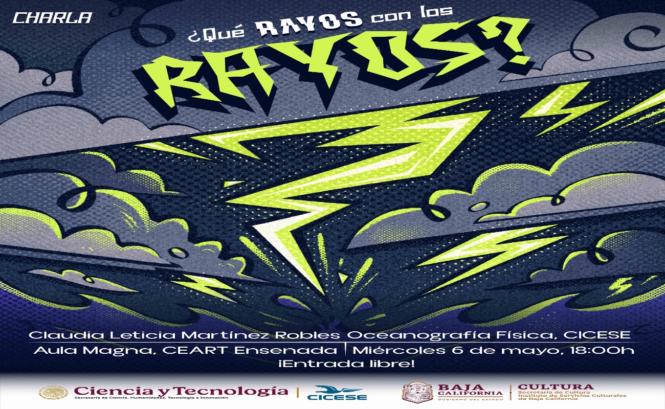 Invita CICESE a la charla “¿Qué rayos con los rayos?”