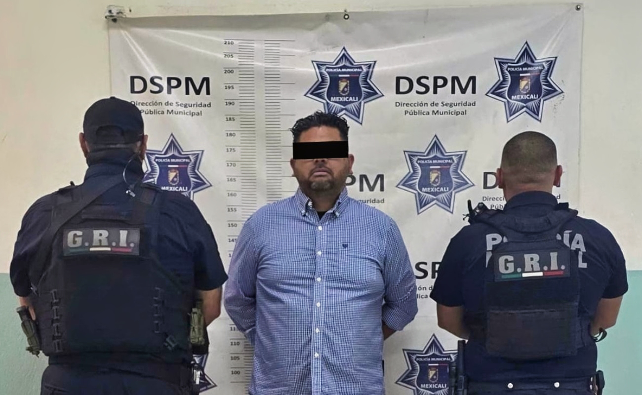 Captura Grupo de Reacción Inmediata de la Policía Municipal de Mexicali a presunto pederasta